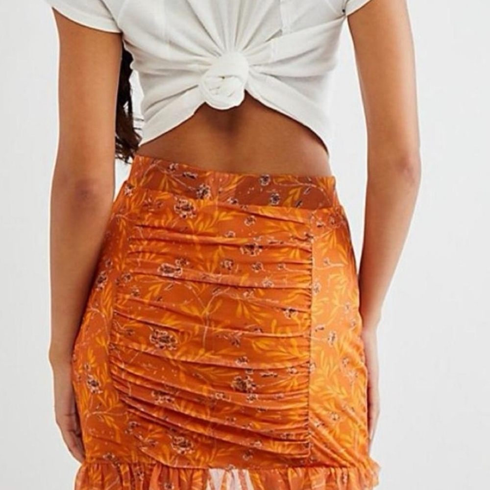Free People Mesh Mini Skirt XS
